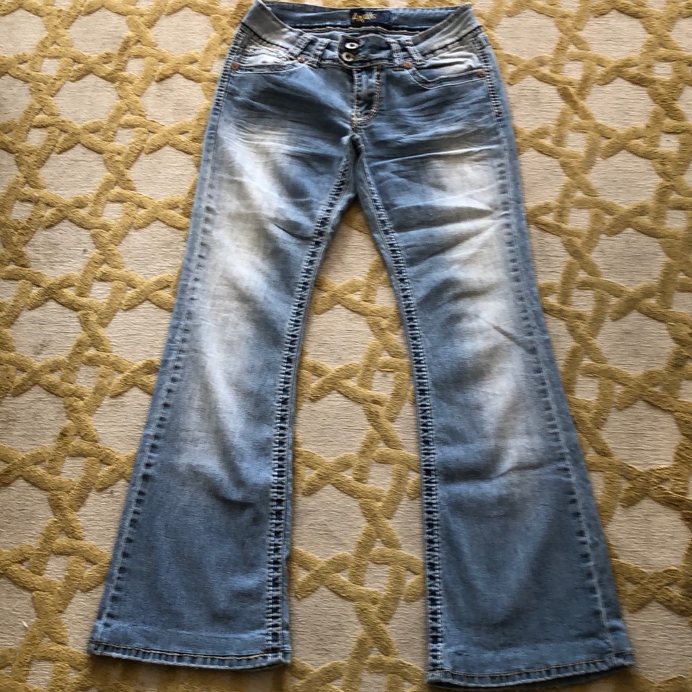 Newer Angels wider-leg faded jeans